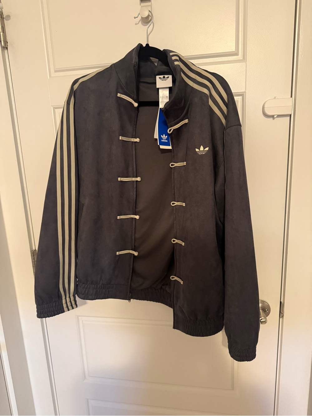 adidas Chinese New Year Jacket dark gray with Gray Stripes
